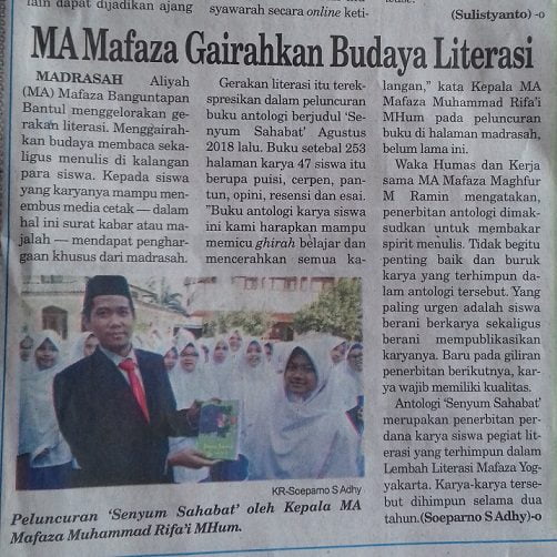 Literasi MA> Mafaza Bantul Yogyakarta